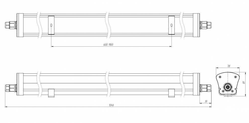 Габаритный чертеж LPO Mini-12 T