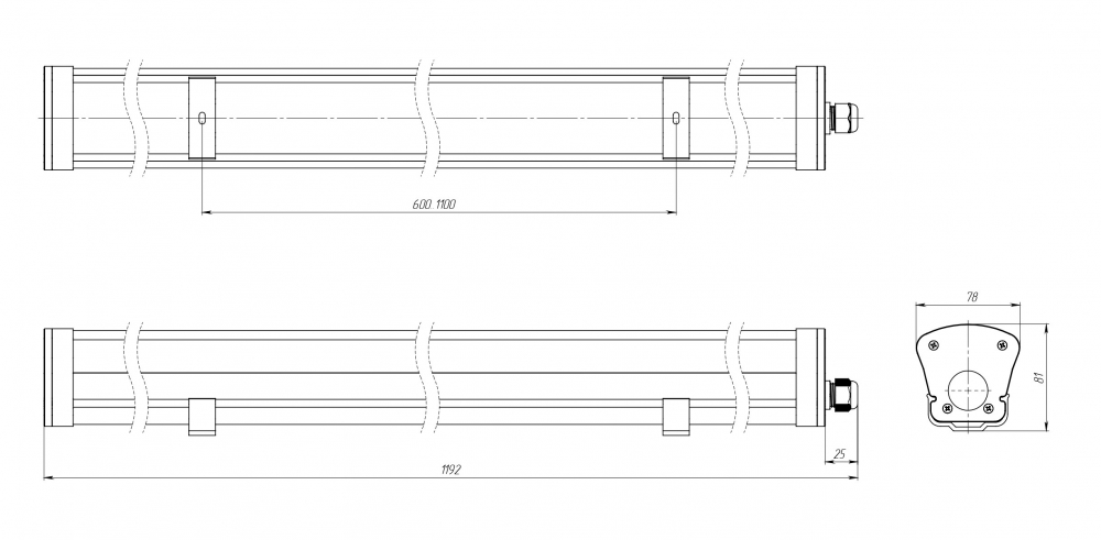 Габаритный чертеж LPO Mini-12