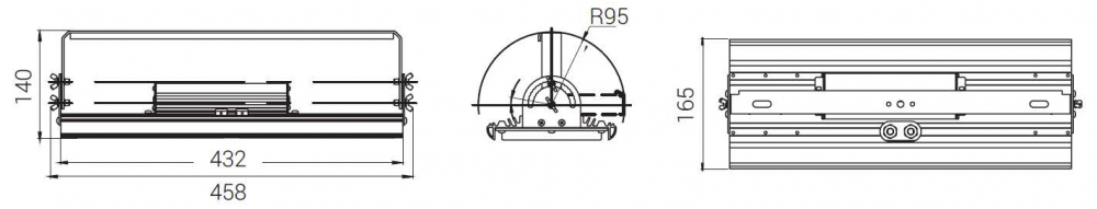 Габаритный чертеж Diora Unit D120 лира