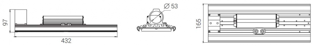 Габаритный чертеж Diora Unit D120