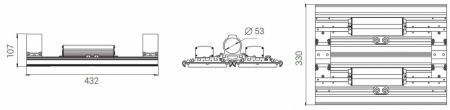 Габаритный чертеж Diora Unit 2D120