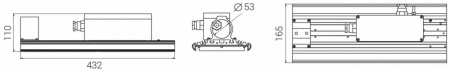 Габаритный чертеж Diora Unit Ex D120