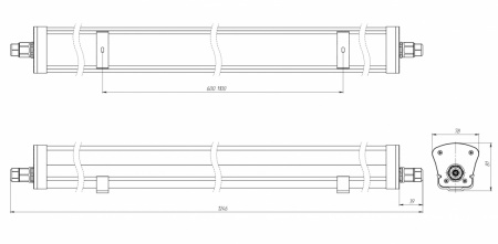 Габаритный чертеж LPO Mini-12 T